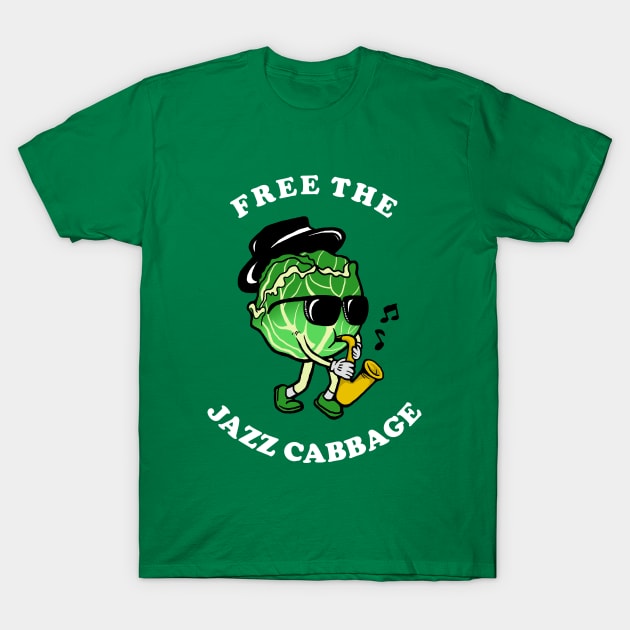 Free The Jazz Cabbage T-Shirt by dumbshirts